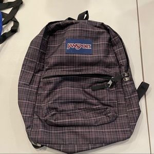 Plaid Jansport Backpack